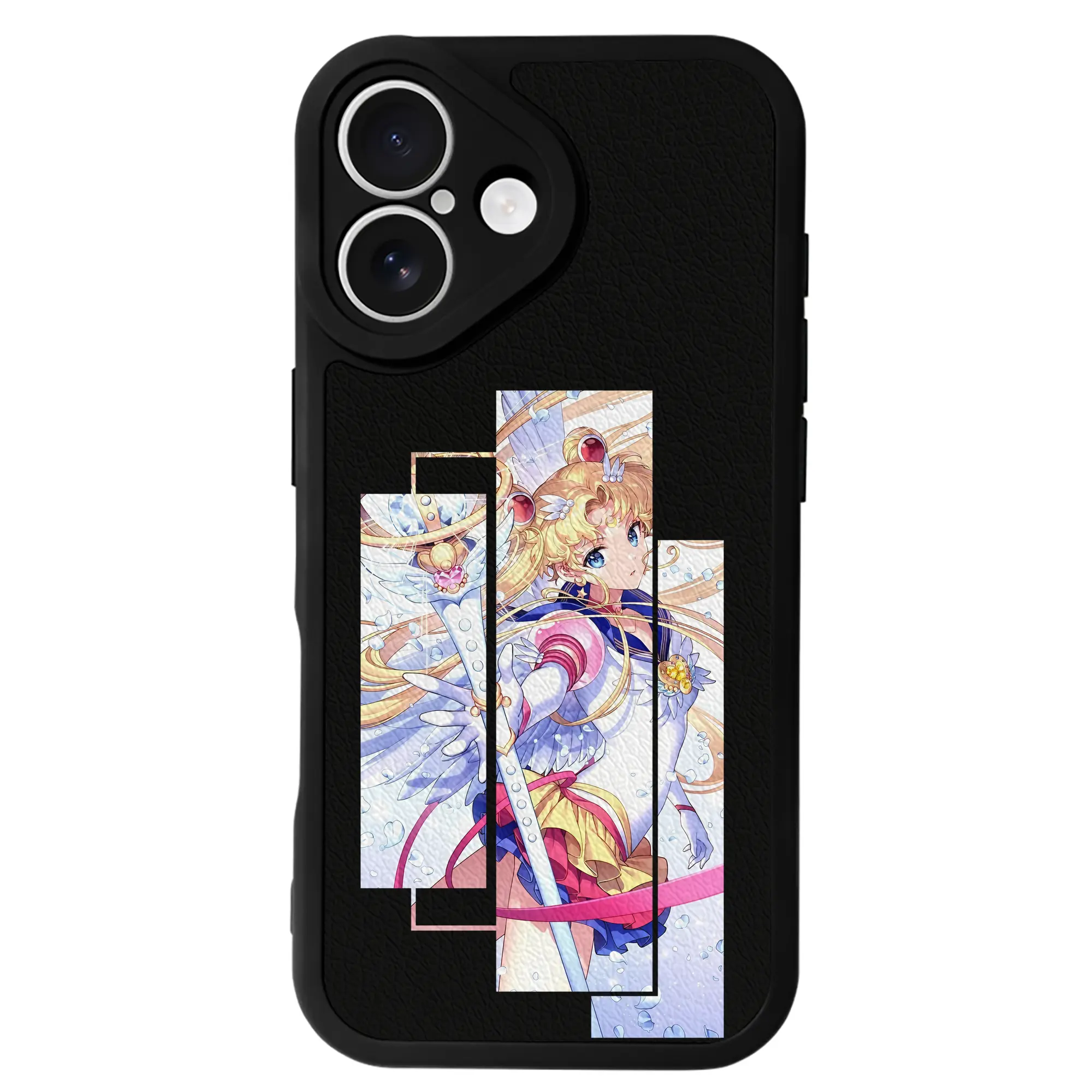 美少女戦士セーラームーン グッズ 月野 うさぎ - IPhone 16シリーズ対応 ・ シリコンスマホケース ・ レザー調 ・ 高精度フィット ・ 耐衝撃 ・ ワイヤレス充電対応 ・ 精密カット